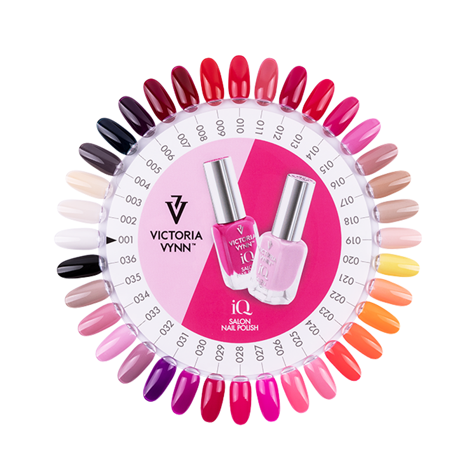 Tabla de colores de esmaltes de uñas IQ