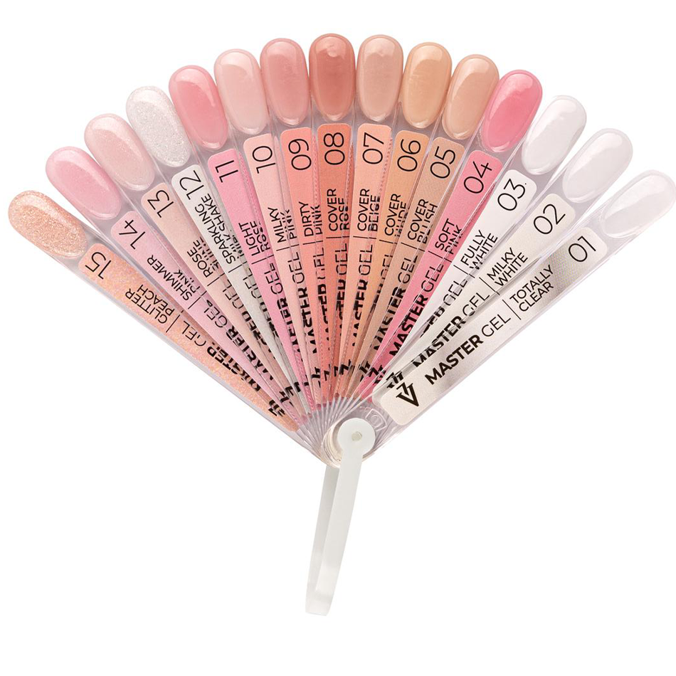 Tabla de colores de Master Gel 01-15