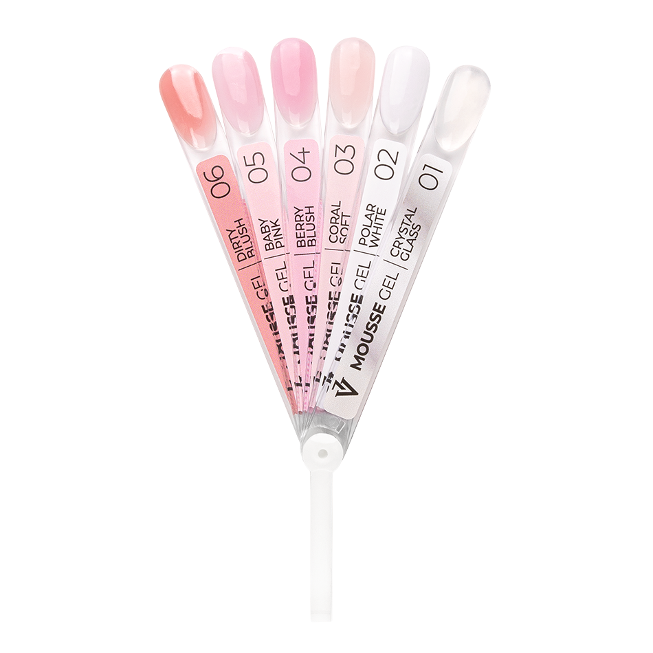 Tabla de colores de gel mousse 01-06