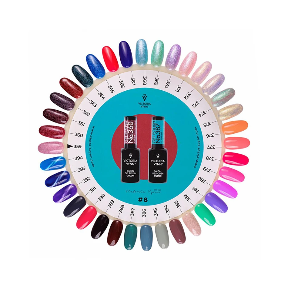 Carta de colores del esmalte en gel Victoria Vynn, n.º 8