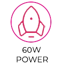 60 w de potencia