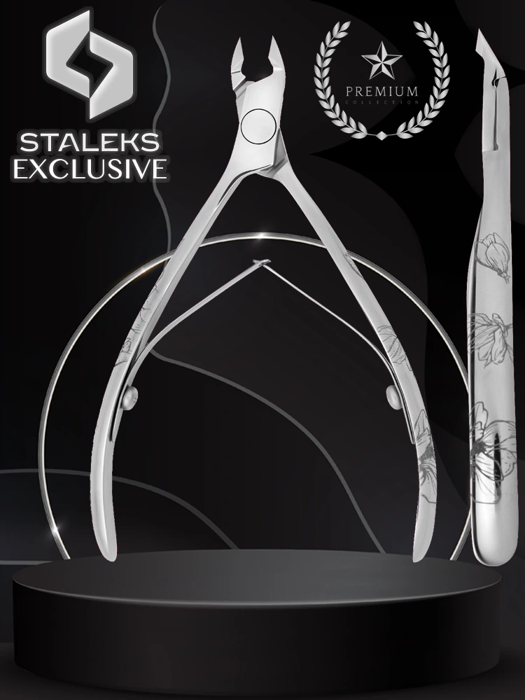 Alicates para cutículas de corte extrafino Staleks Exclusive 20