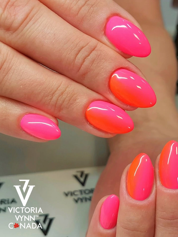 Best Bright Neon Pink Nails Victoria VYNN Pure Creamy Hybrid 077 Hot Shot 1 1