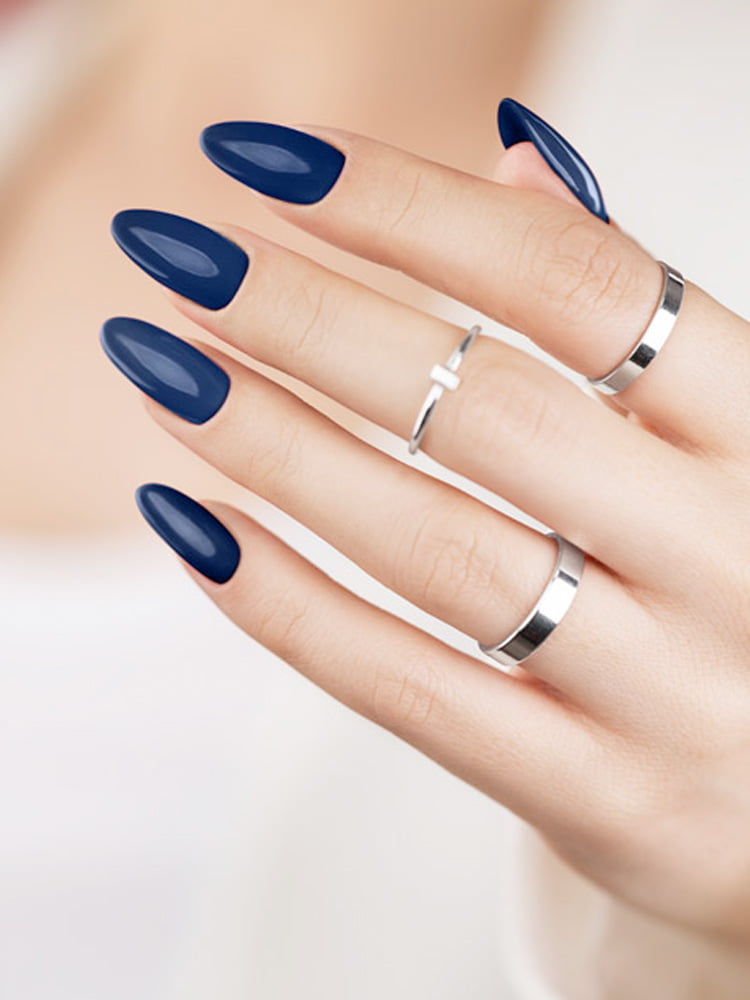 navy blue nail polish