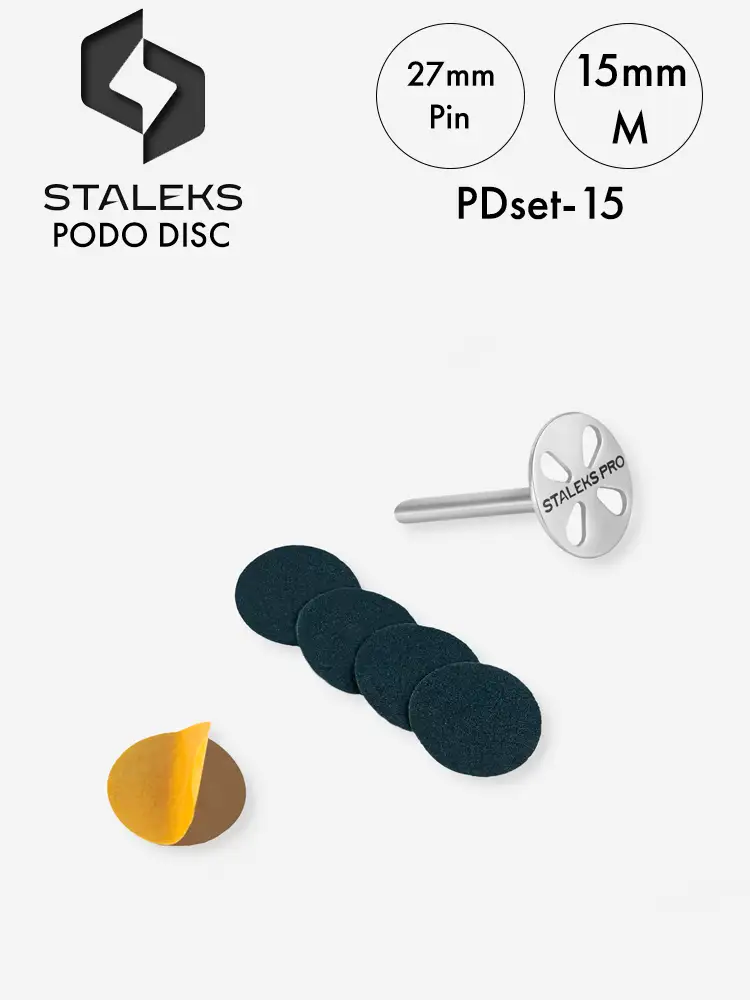 Staleks Pro Pedicure Disc PodoDisc Complete Set 24 stalek podo disc pdset 15 professional use pedicure disc s 1 1