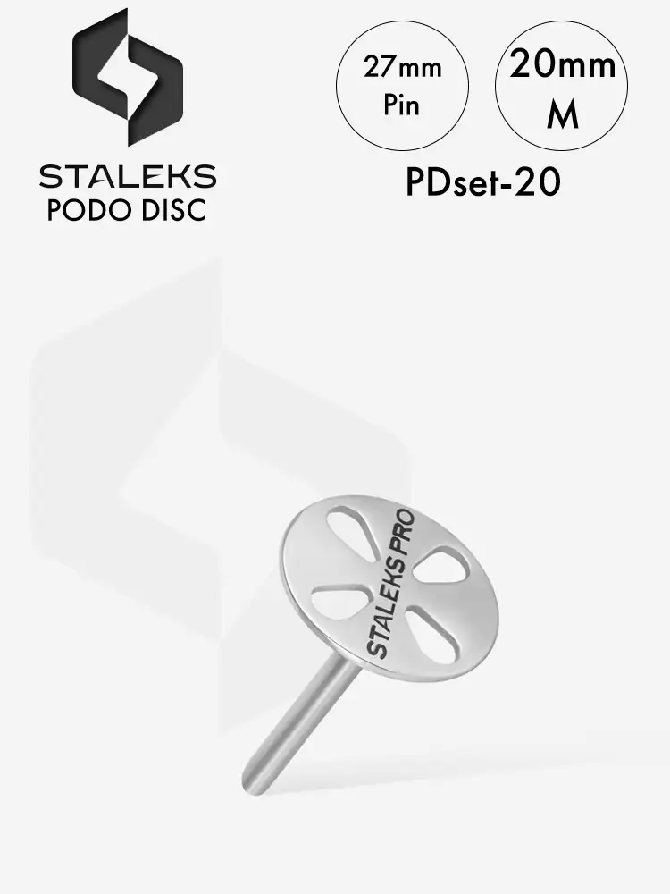 Staleks Pro Pedicure Disc PodoDisc Complete Set 18 stalek podo disc pdset 20 professional use pedicure disc m 1 2
