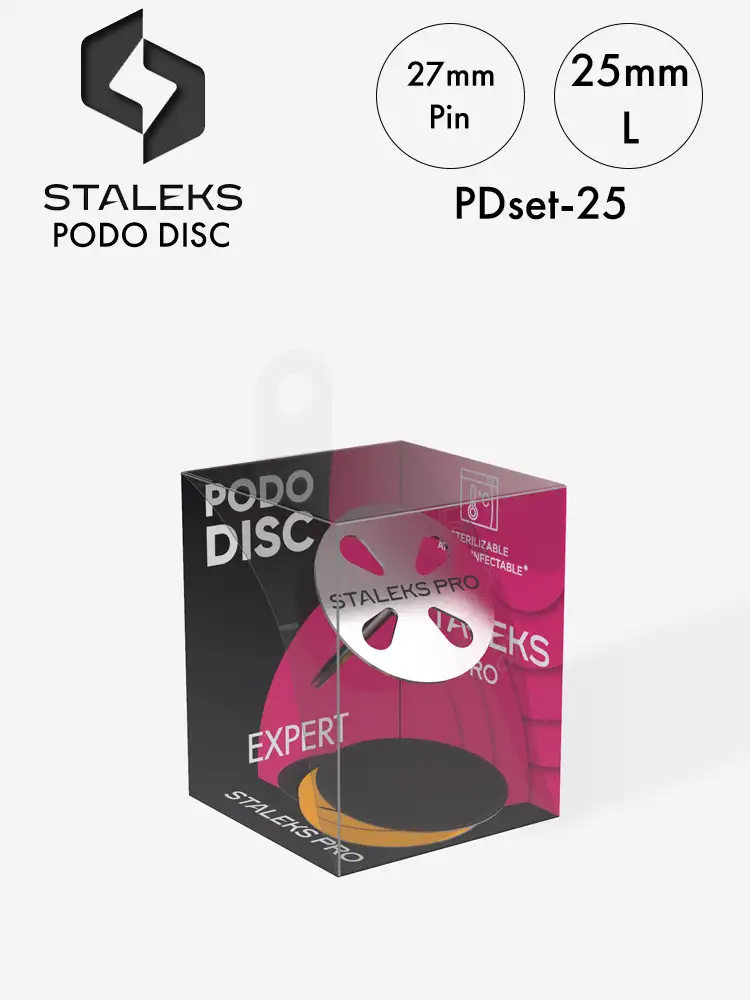 Staleks Pro Pedicure Disc PodoDisc Complete Set 36 stalek podo disc pdset 25 professional use pedicure disc l