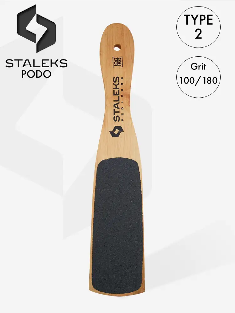 Staleks Wooden Foot File for Pedicure Beauty & Care 10 6 staleks wooden foot file type 2 100 180