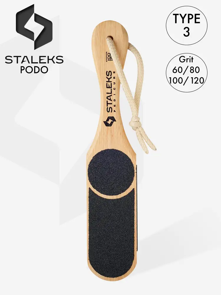 Staleks Wooden Foot File for Pedicure Beauty & Care 10 8 staleks wooden foot file type 3 60 80 100 120