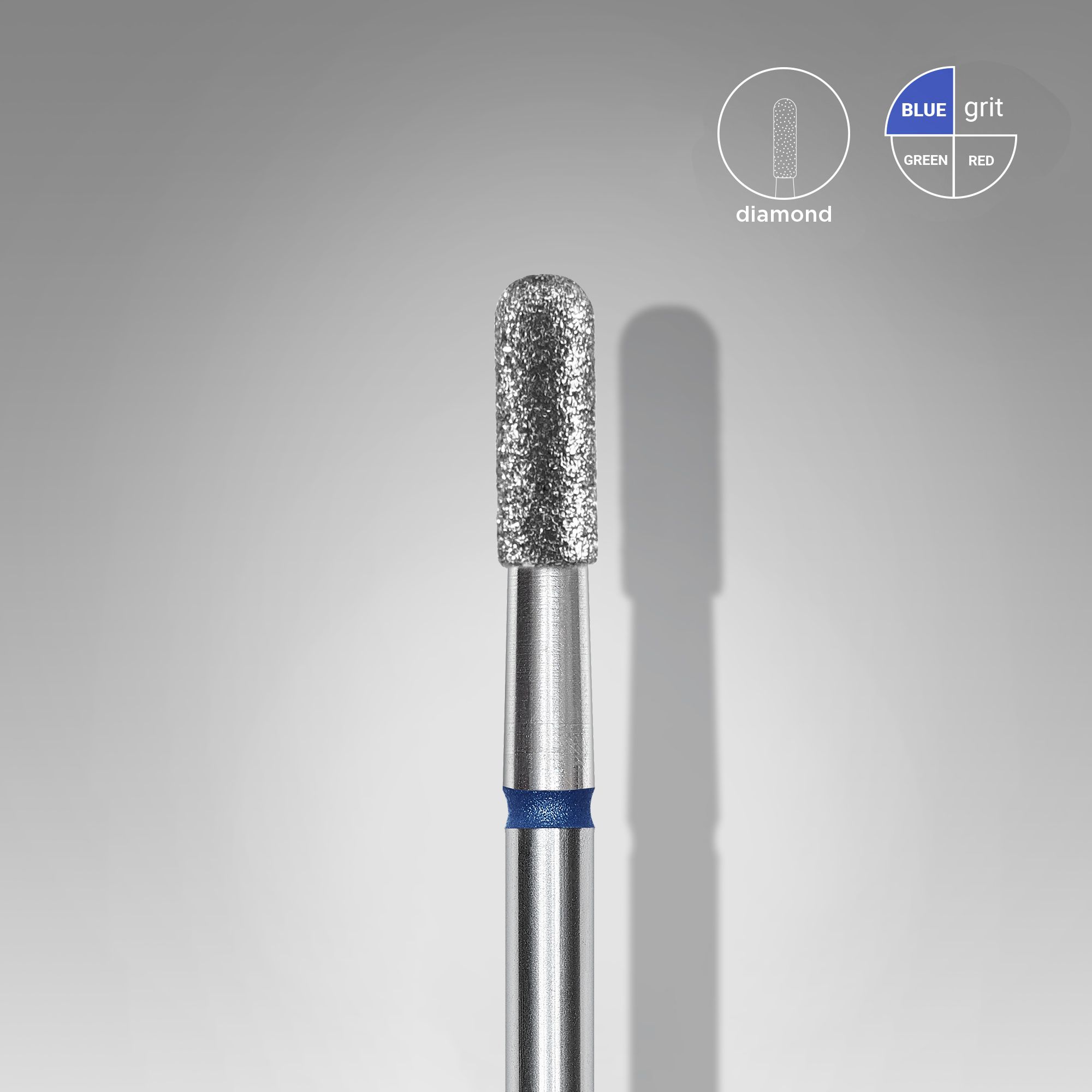 Staleks Diamond Nail Drill Bit, "Rounded Cylinder", Blue, Head Diameter 2.3mm, Working Part 6.5mm (FA30B023/6.5) 2 7613eb4bf5522d076e865bf1d990edf3 result