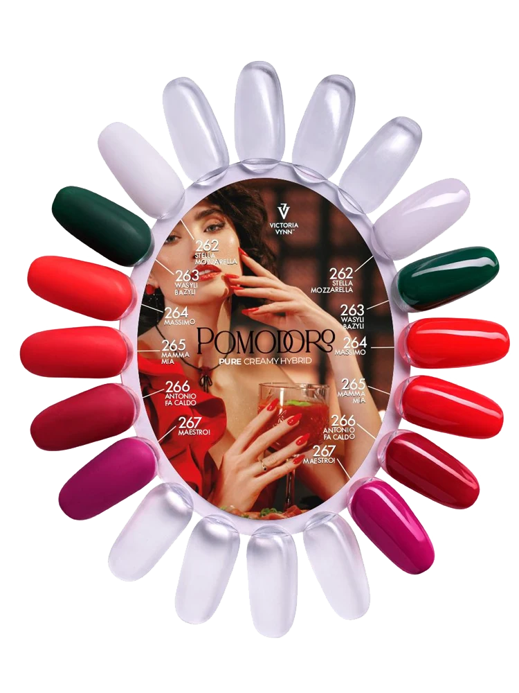 Victoria VYNN Pure Creamy Hybrid Gel Polish No. 262 Stella Mozzarella 6 victoria vynn pure creamy hybrid pomodoro collection no. 262 267