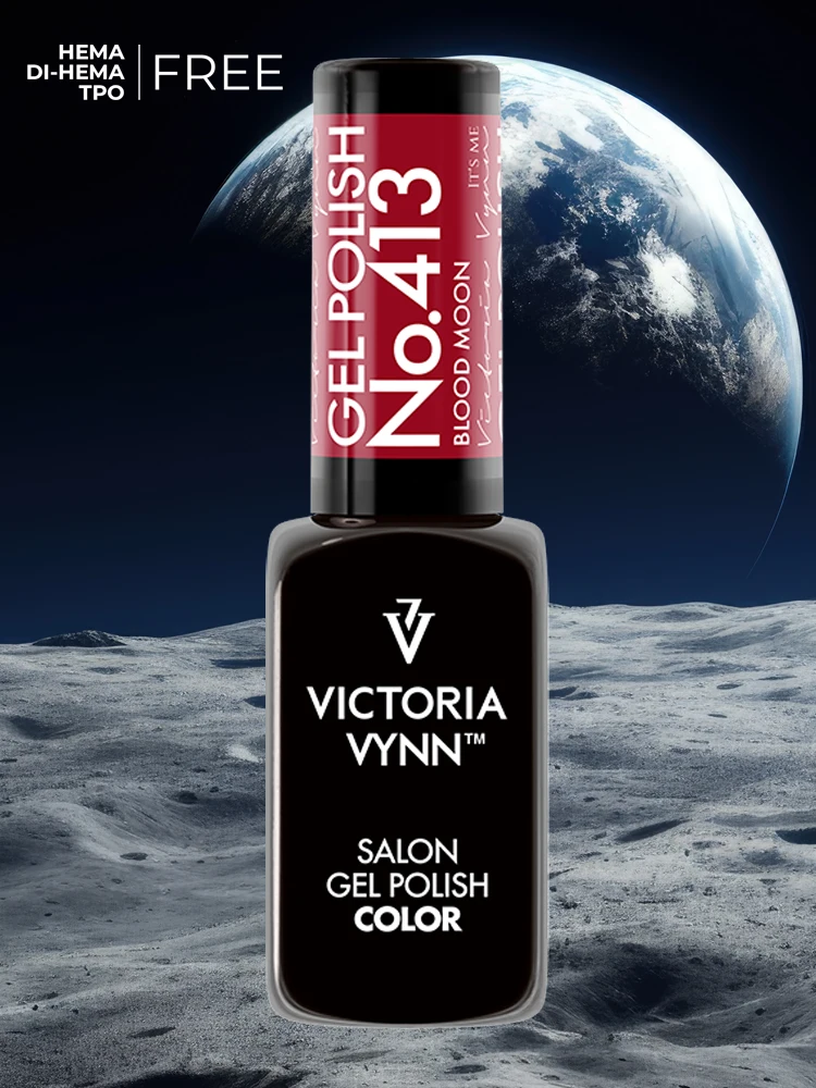 Victoria VYNN Gel Polish Glass No. 413 Blood Moon 4 victoria vynn salon gel polish no. 413 blood moon luna glass 1 1