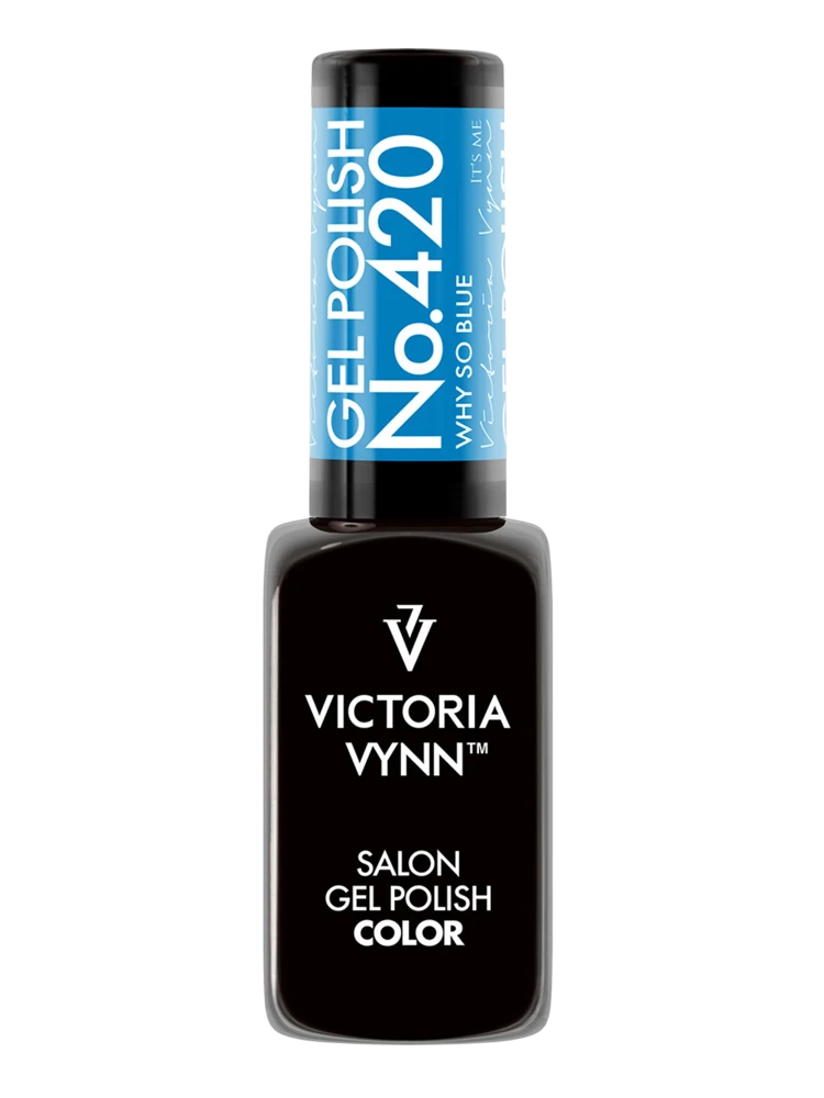 Victoria VYNN Gel Polish No. 420 Why So Blue 2 victoria vynn salon gel polish no. 420 why so blue
