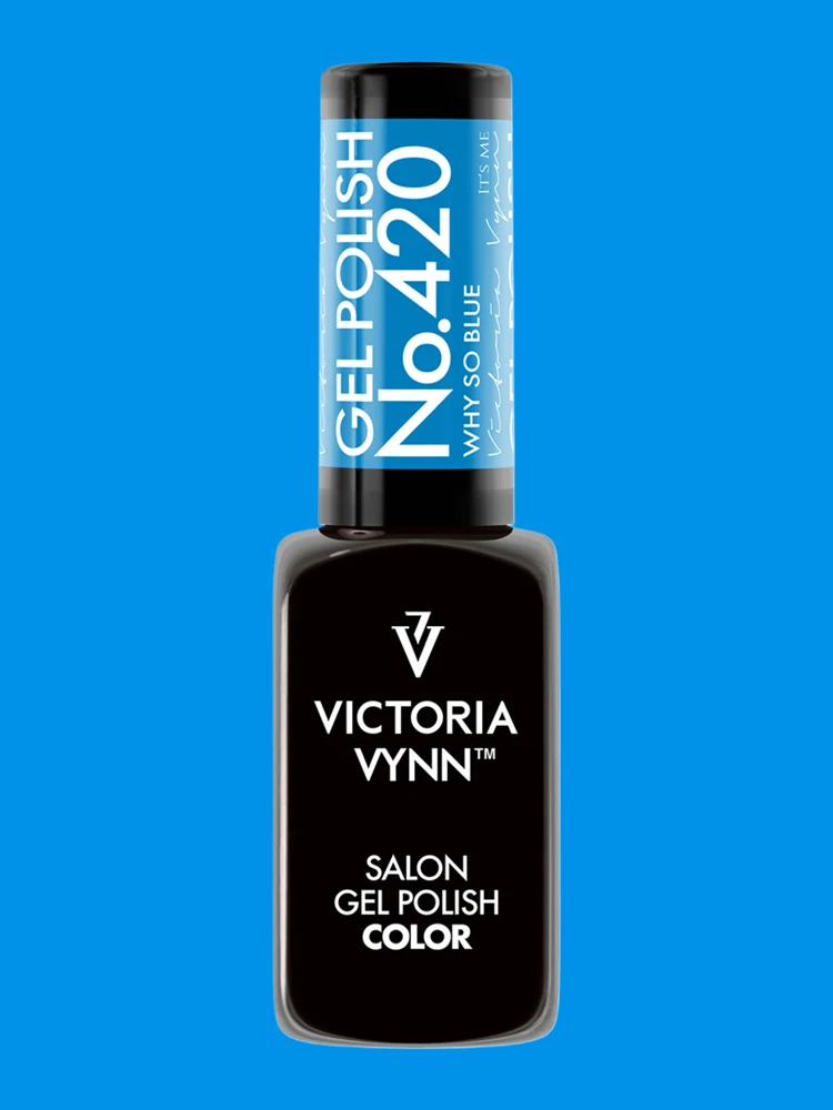 Victoria VYNN Gel Polish No. 420 Why So Blue 6 victoria vynn salon gel polish no. 420 why so blue 1 1