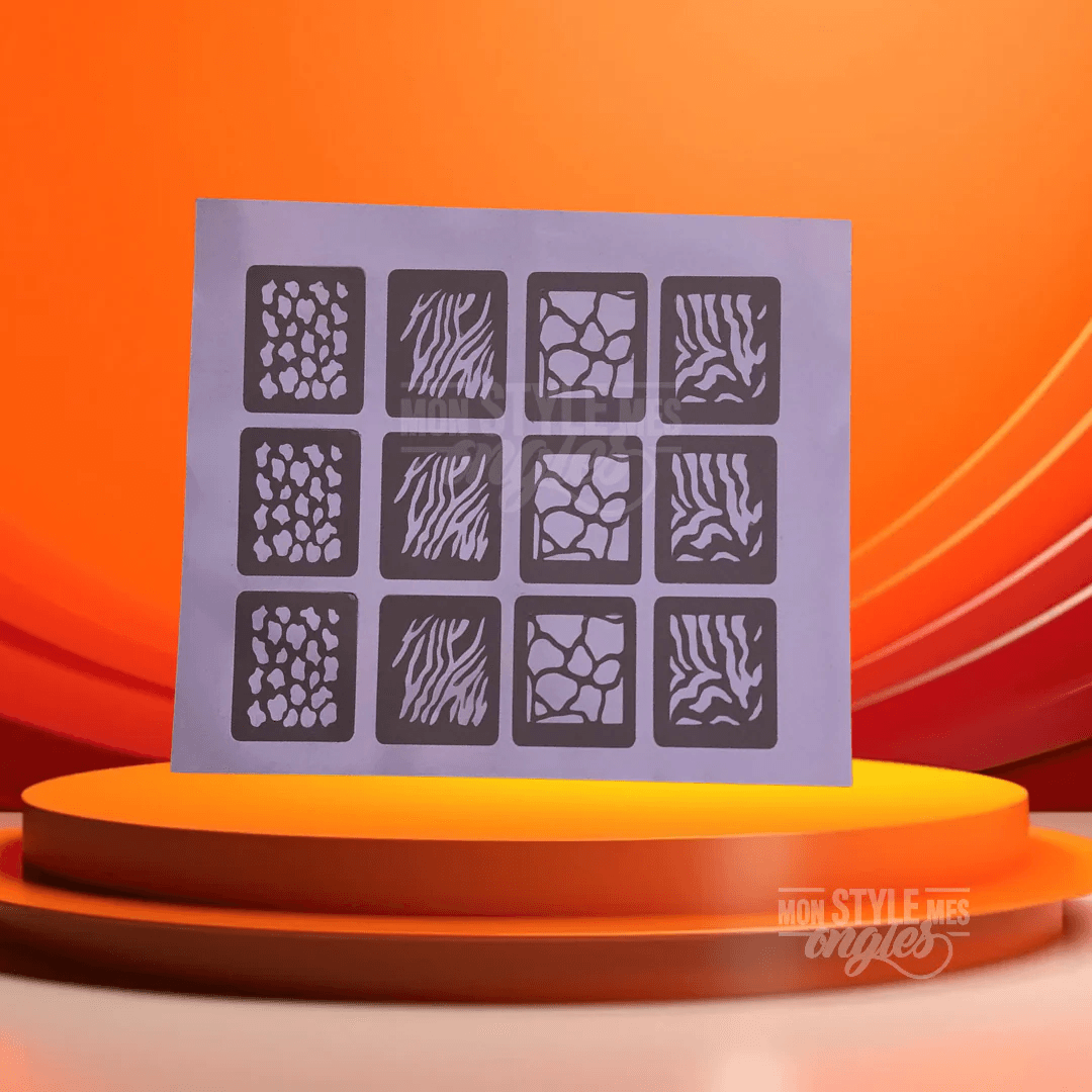 Stencil Airbrush – Savane Chic | Effet Animal Print Élégant 2 savanah 1