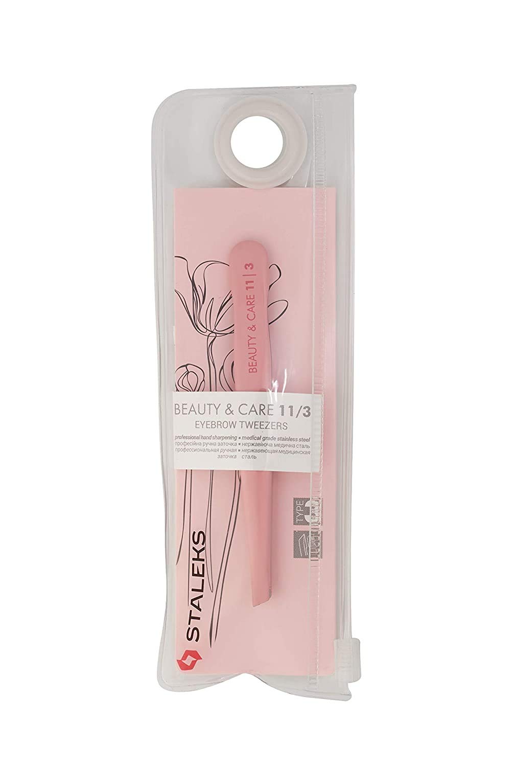 Staleks PRO Eyebrow tweezers BEAUTY & CARE 11 TYPE 3 (wide beveled) 2 51vqrtgi7cl