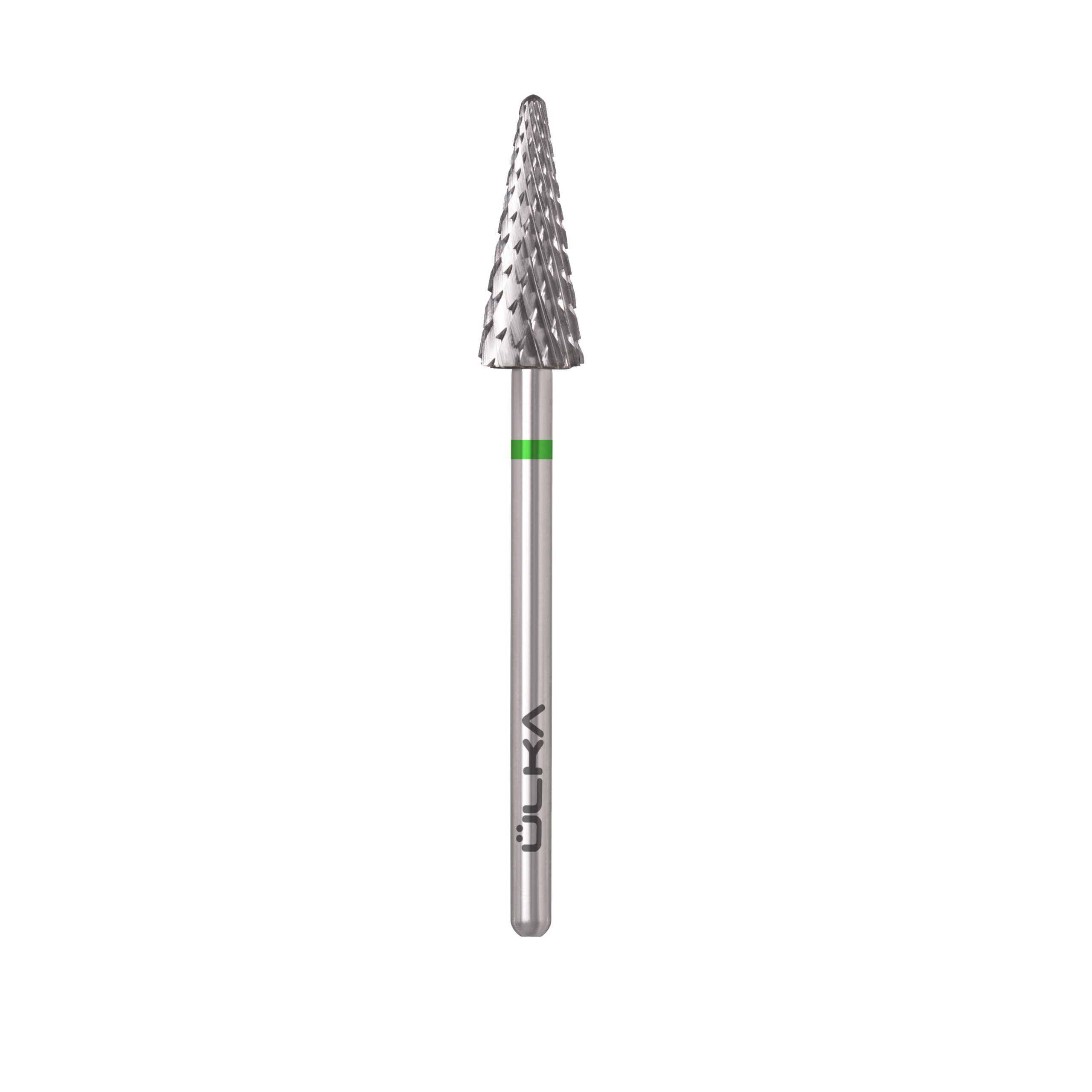 ÜLKA Carbide nail drill bit cone green head diameter 6.0 mm / working part 15 mm (C615-C) 2 carbide nail drill bit cone c615 c scaled 1