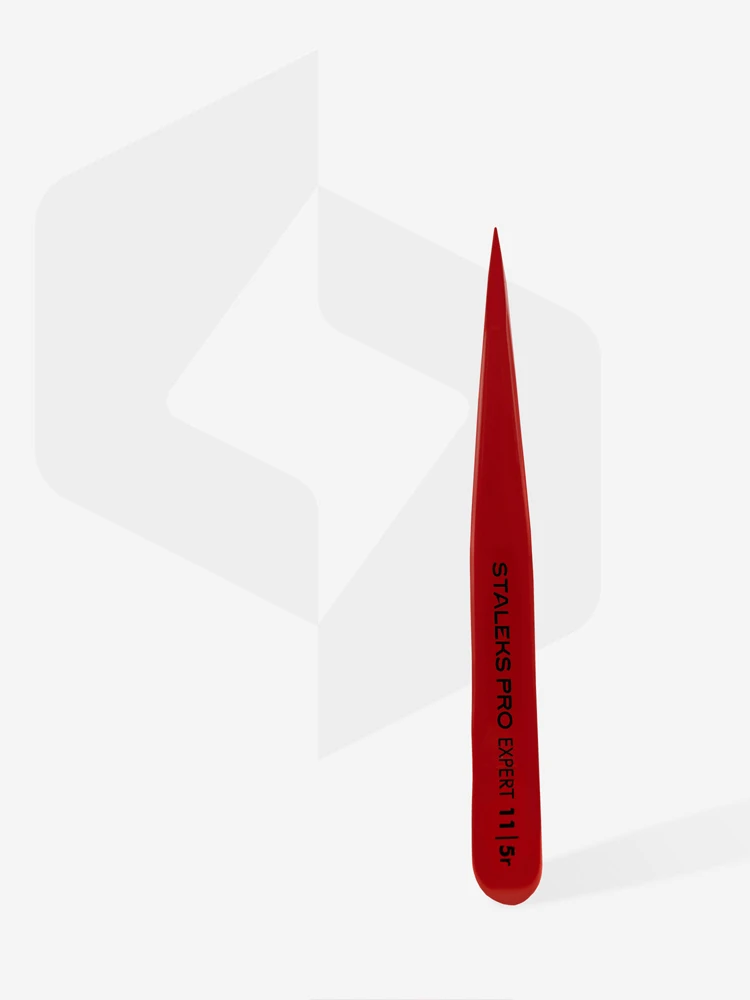 eyebrow tweezers red expert 11 type 5r point 1 2