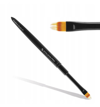 Staleks PRO Brush for gradient EXPERT width 7 mm/length 11 mm 2 staleks nagu teptukas gradientui 7mm nbe 07