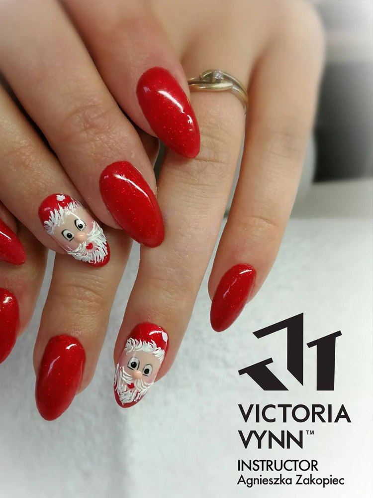 Victoria VYNN Pure Creamy Hybrid Gel Polish No. 048 Red Obsessed 12 best red glitter nails victoria vynn pure creamy hybrid 048 red obsessed