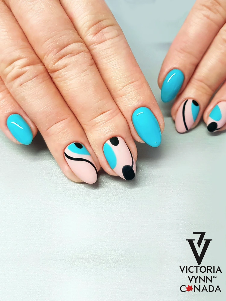 best turquoise green nails victoria vynn pure creamy hybrid 068 by the bay