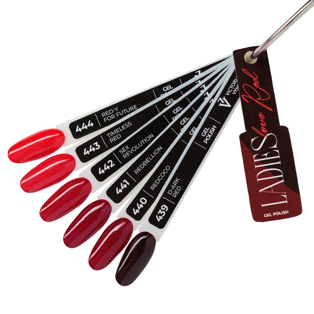 color chart gel polish ladies love red 3 1