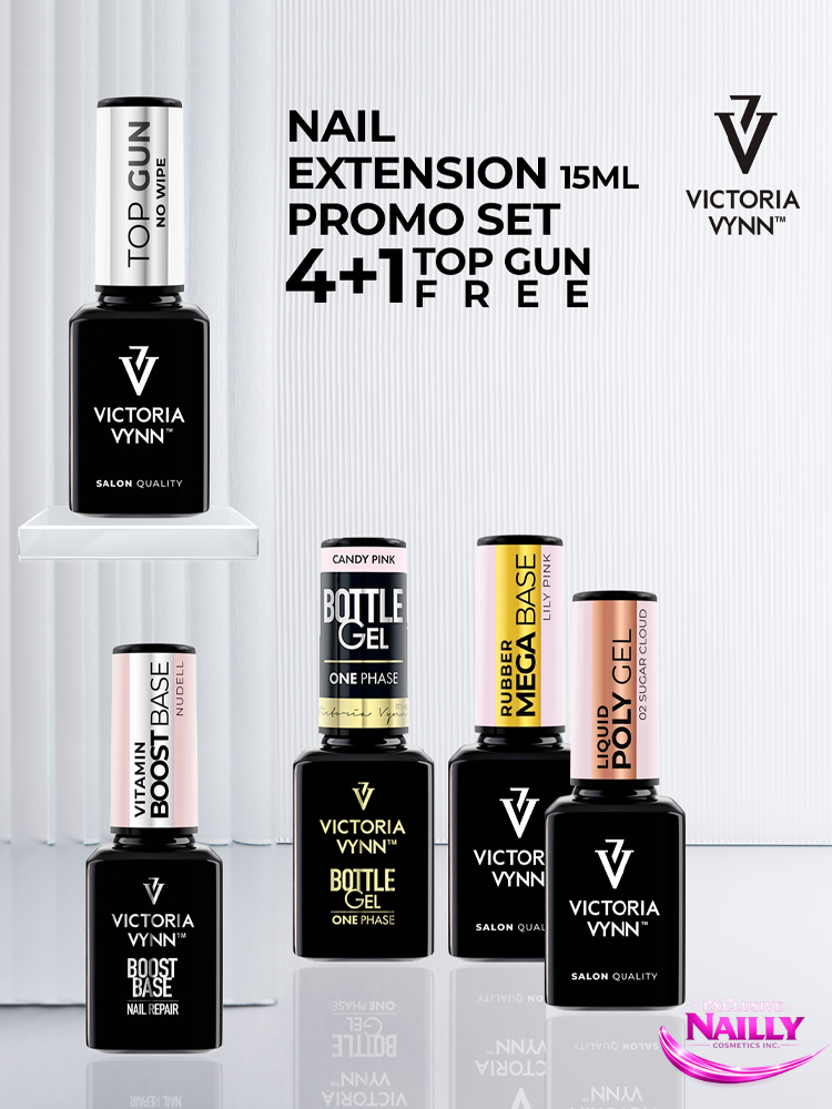 Victorai VYNN 5 Pack Nail Extension 15ml Promo Set 2 promo pack 41 extension gel