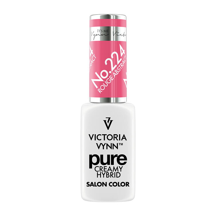 Victoria VYNN Pure Creamy Hybrid Gel Polish No. 224 Rouge Abstract 2 pure creamy hybrid 224 rouge abstract
