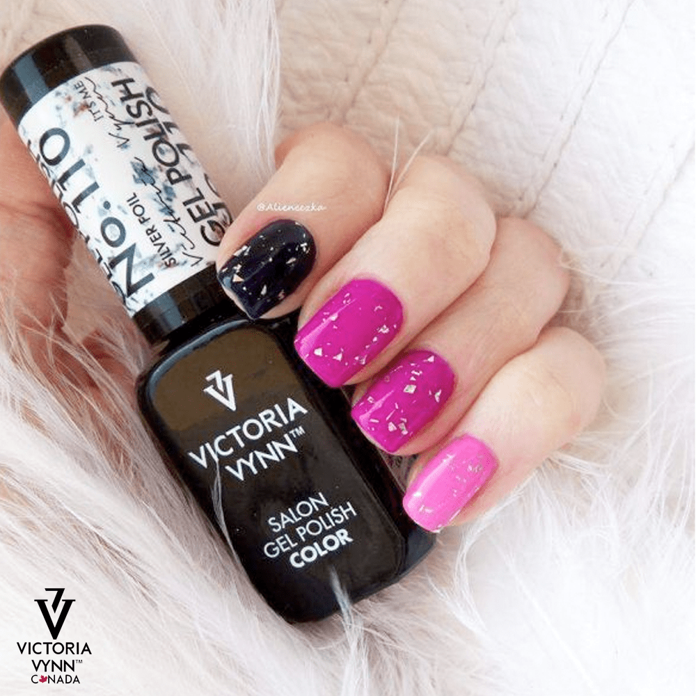 salon gel polish 110 silver foil 2