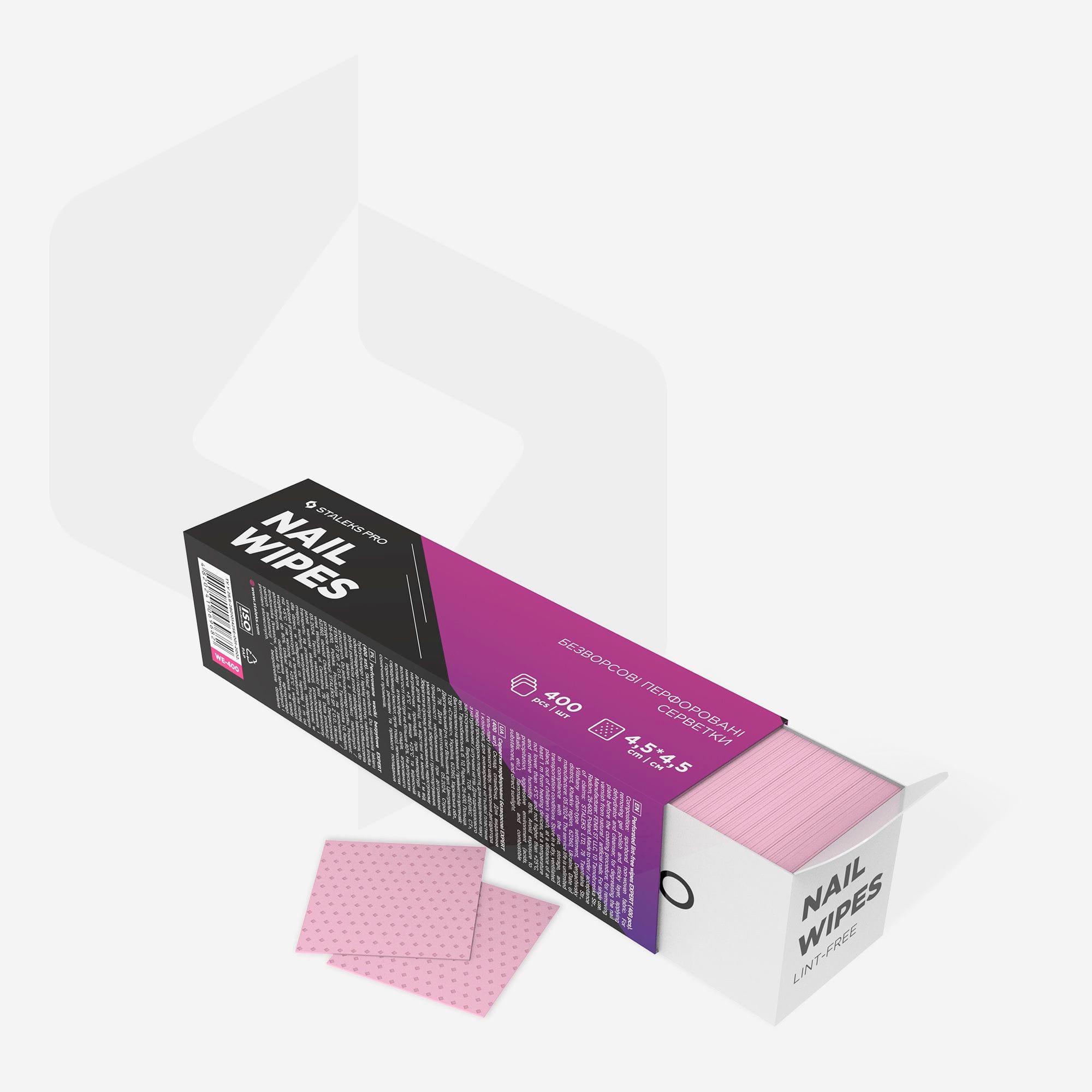 Lingettes non pelucheuses perforées Staleks PRO EXPERT (400 pièces)