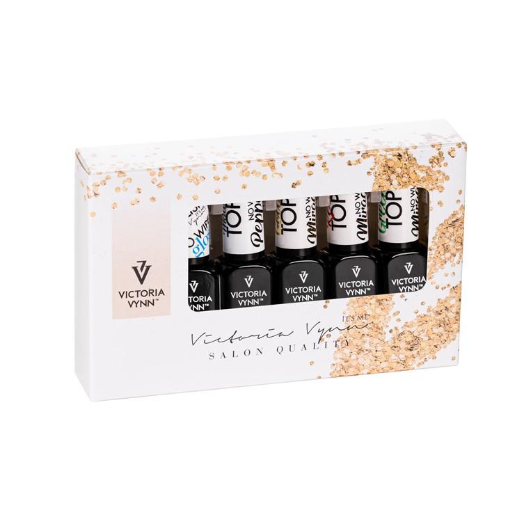 Victoria VYNN: Paquete promocional de 5 capas de acabado para esmaltes en gel