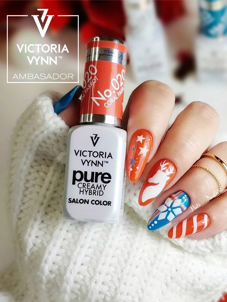 El mejor esmalte en gel naranja coral: Victoria VYNN Pure Creamy Hybrid 020 Coral Parrot
