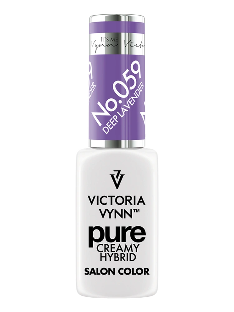 Las mejores uñas en color lavanda Deep Purple: Victoria VYNN Pure Creamy Hybrid 059 Deep Lavender