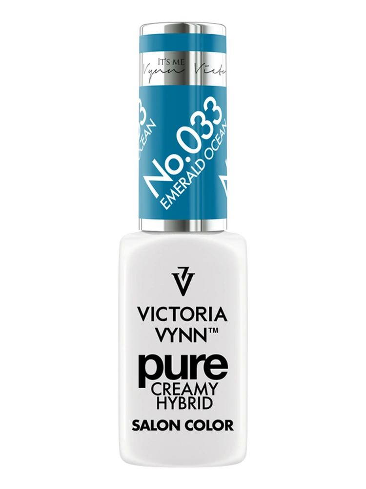 Las mejores uñas Diamond Blue de Victoria VYNN Pure Creany Hybrid 033 Emerald Ocean