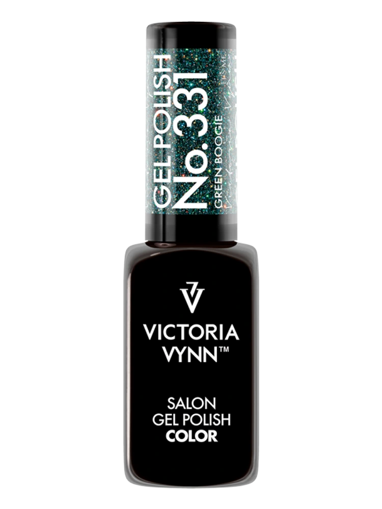 El mejor esmalte en gel verde de la colección Disco: esmalte en gel Green Boogie 331, colección Disco Fever