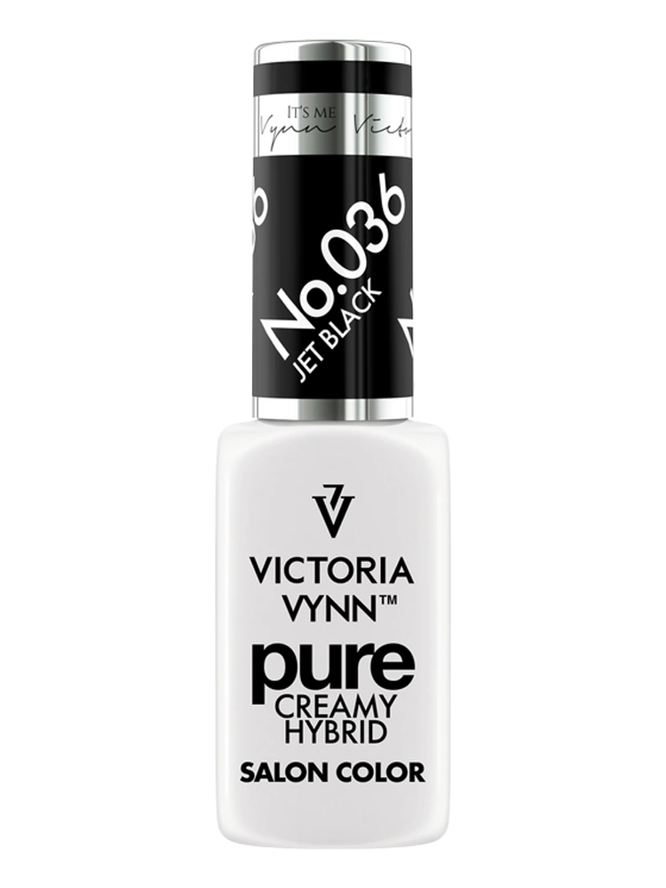 Les meilleurs vernis gel noirs intenses Victoria VYNN Pure Creamy Hybrid 036 Jet Black