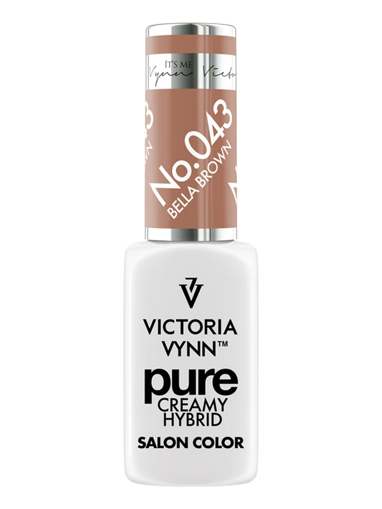 Las mejores uñas en tono marrón moca: Victoria VYNN Pure Creamy Hybrid 043 Bella Brown