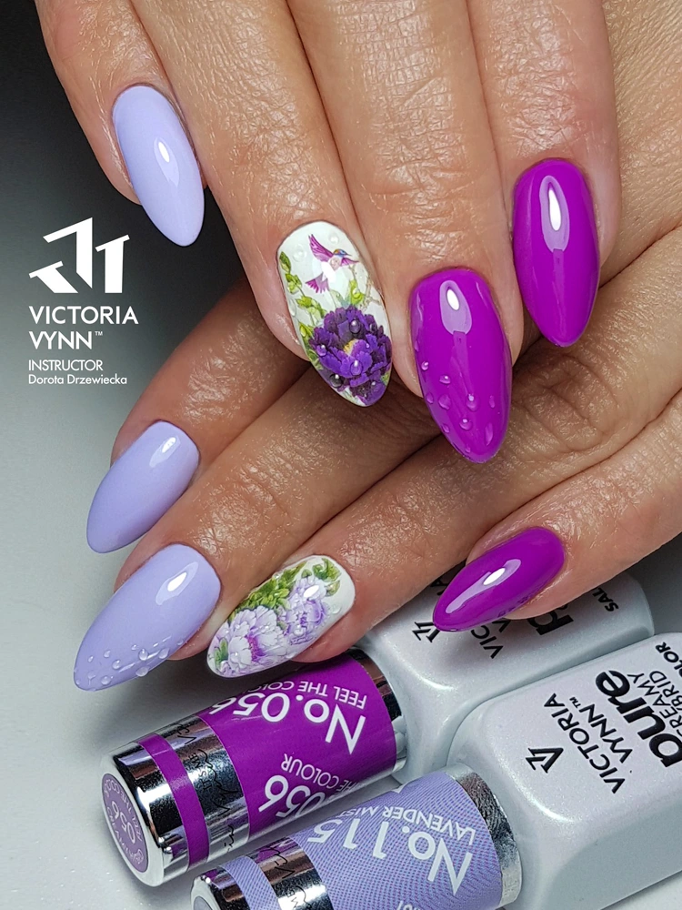 Las mejores uñas de gel moradas de Victoria VYNN Pure Creamy Hybrid Feel the Colour 056