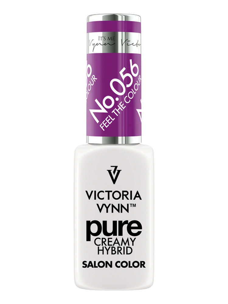 Las mejores uñas de gel moradas de Victoria VYNN Pure Creamy Hybrid Feel the Colour 056