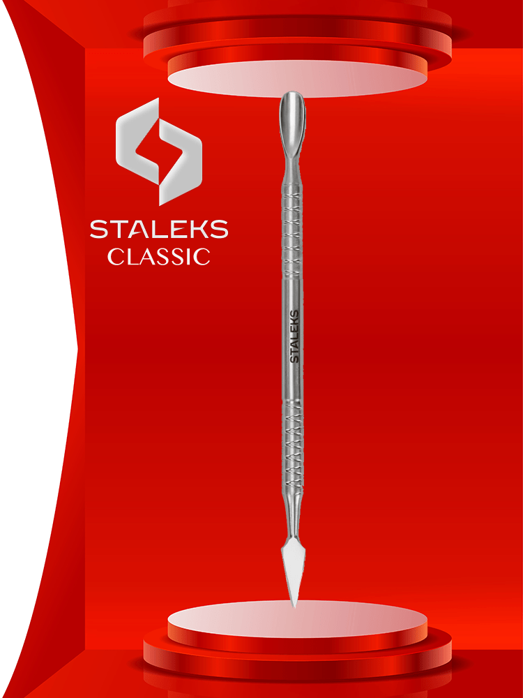 Pousse-cuticules Staleks de haute qualité pour manucure, modèle Classic 30, type 1