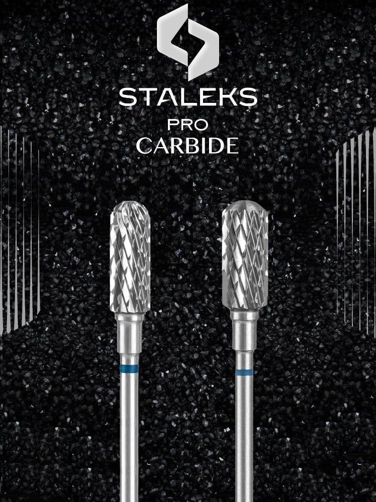 Staleks : meilleure fraise à cuticules en carbure, forme cylindrique arrondie