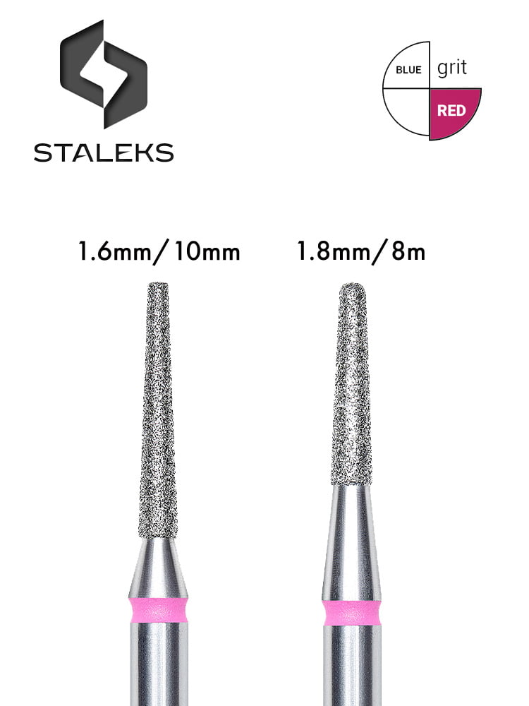 Staleks Best, fraise pour lime électrique, type « frustum », rouge