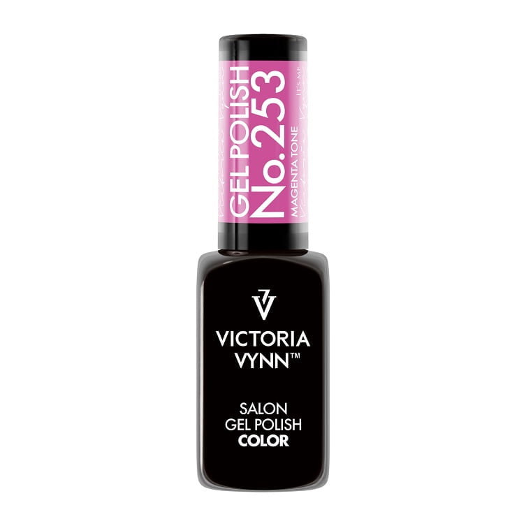 Esmalte en gel de salón n.º 253, tono magenta
