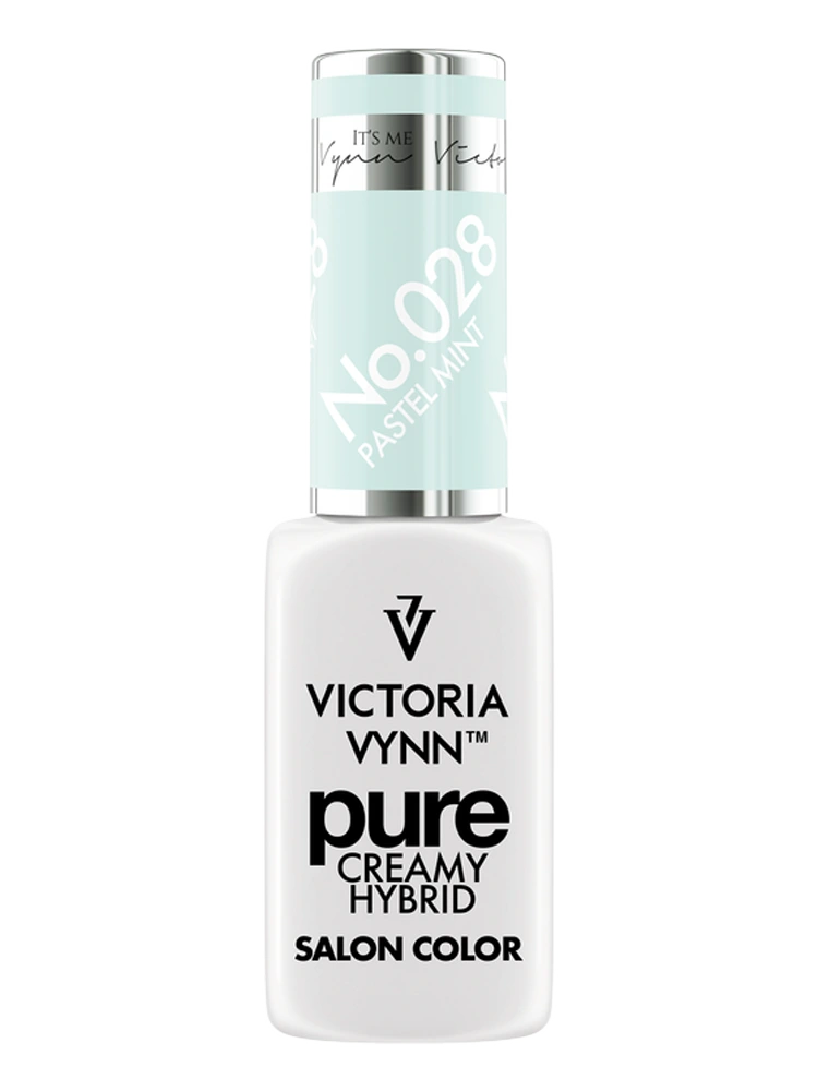Uñas en un dulce tono verde pastel: Victoria VYNN Pure Creamy Hybrid 028 Pastel Mint