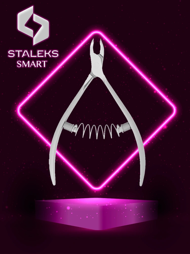 Pince à cuticules à ressort hélicoïdal Staleks Best, série Smart 30