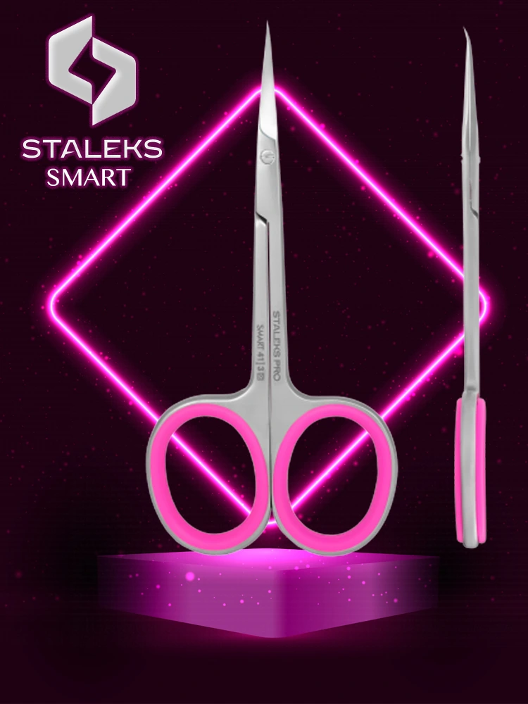Ciseaux à cuticules incurvés Staleks Best Smart 41, type 3