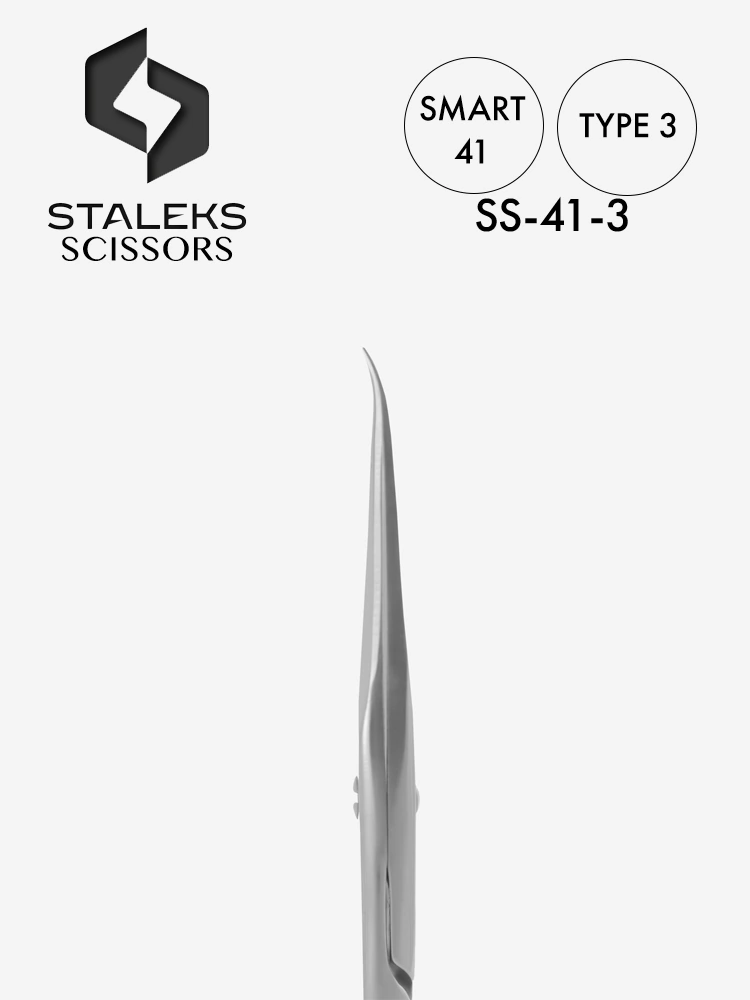 Ciseaux à cuticules incurvés Staleks Best Smart 41, type 3