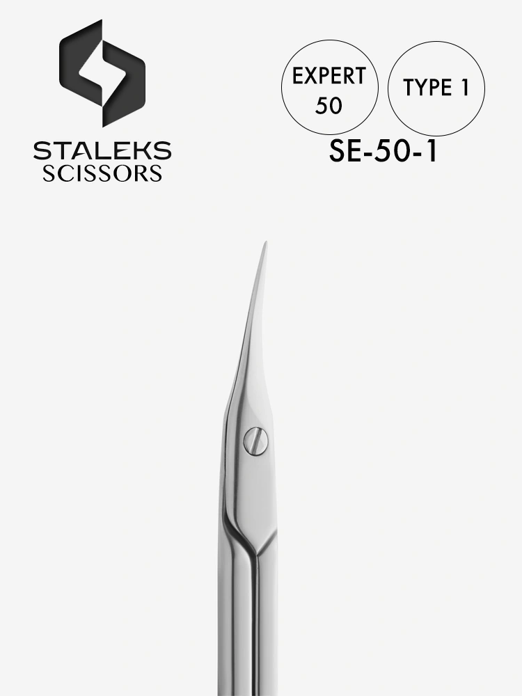 Ciseaux à cuticules professionnels Staleks Best Expert 50, type 1