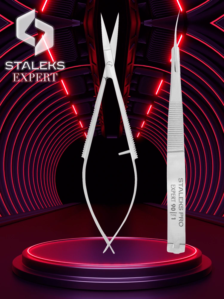 Micro-ciseaux professionnels Staleks Best Expert 90, type 1