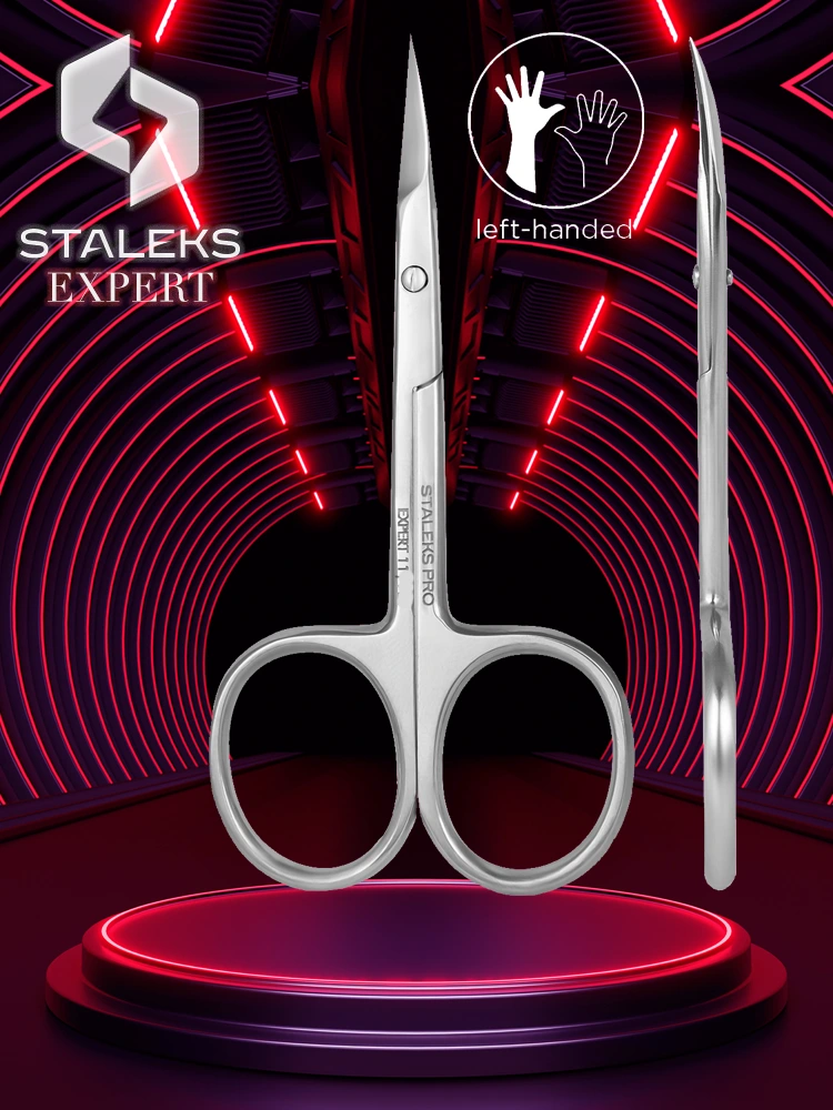 Ciseaux à cuticules Staleks Expert 11 pour gauchers